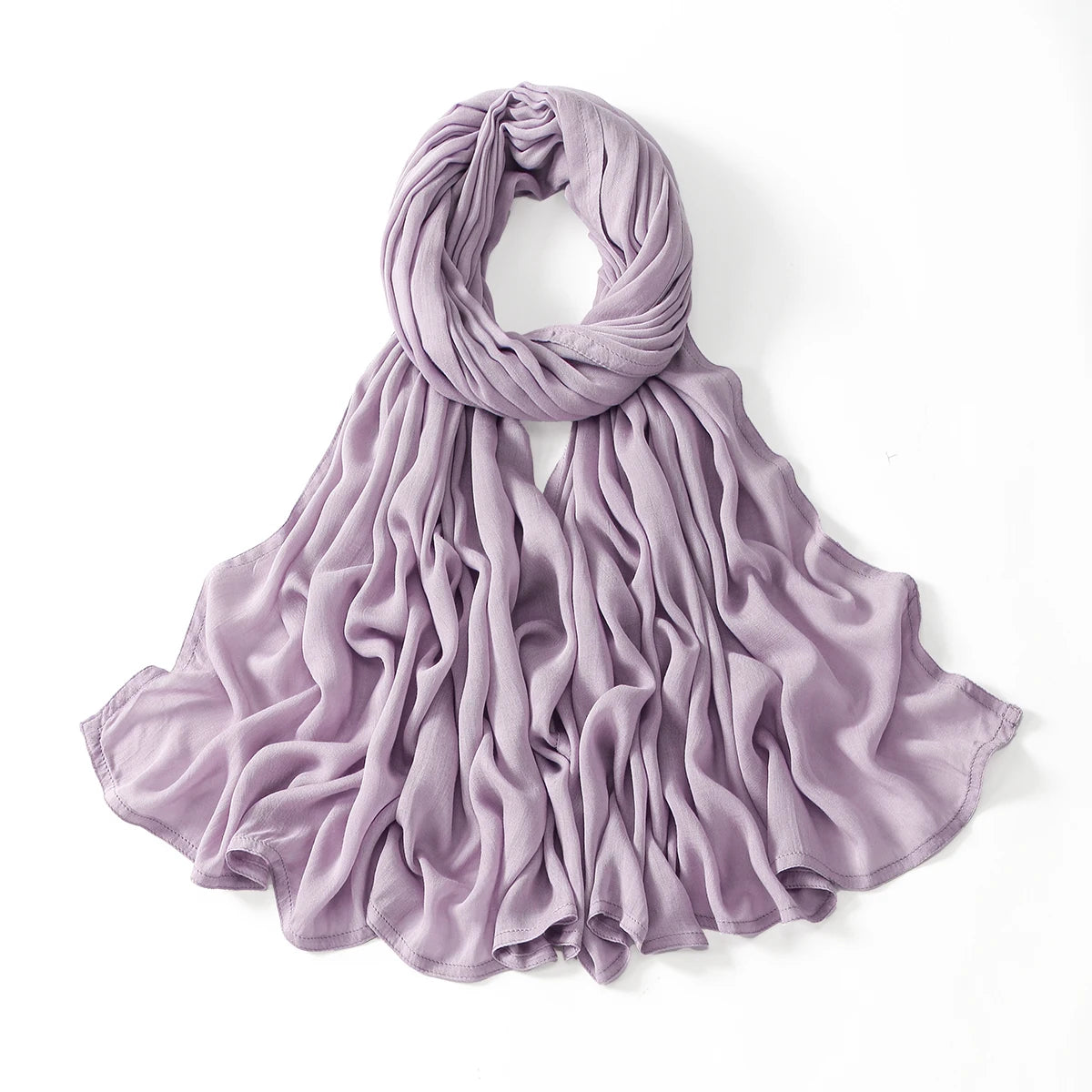 Muslim Chiffon Hijab Scarf - Long Solid Color