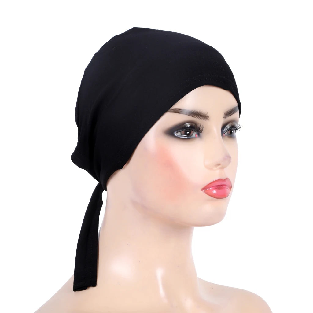 Cotton Tie Back Muslim Turban - Inner Hijab