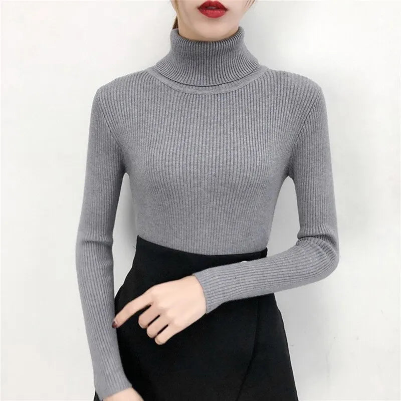 FrostKnit Turtleneck Pullover