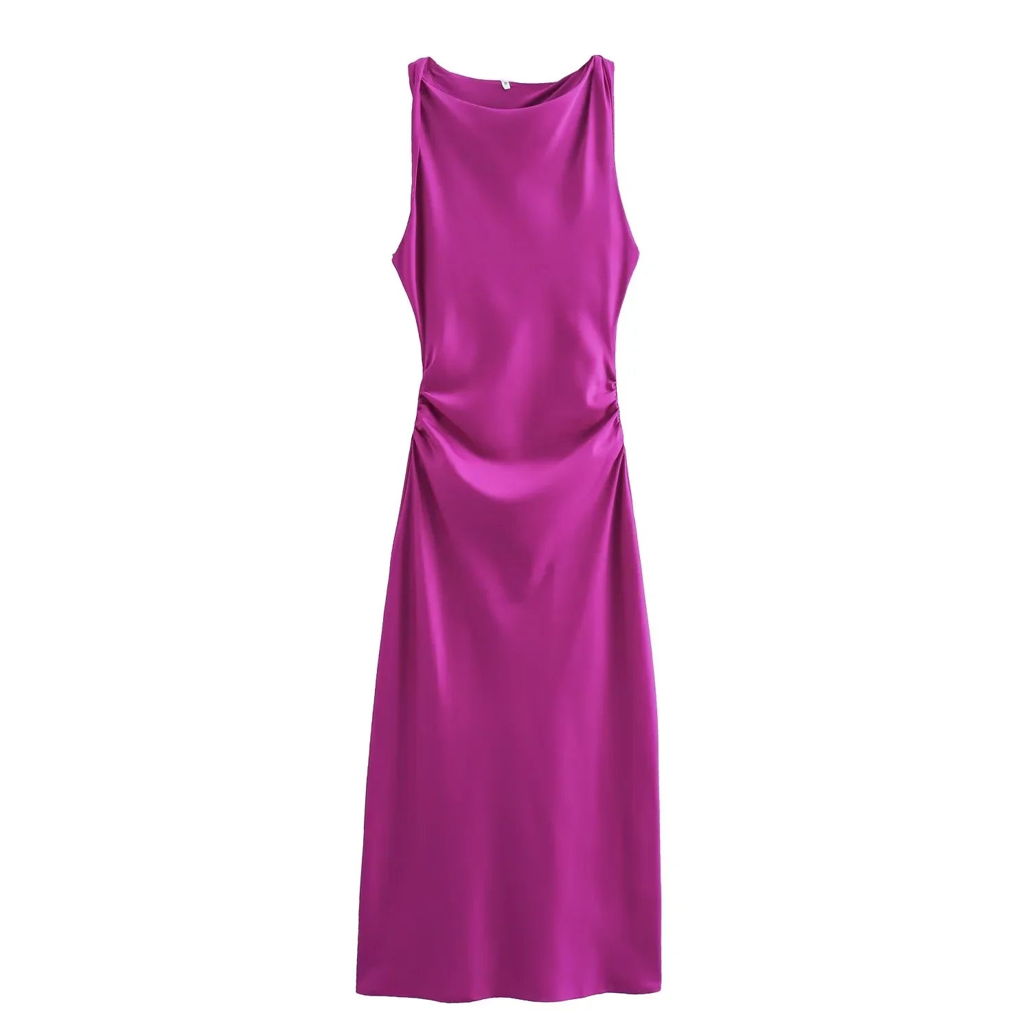 Luminous Elegance Satin Dress