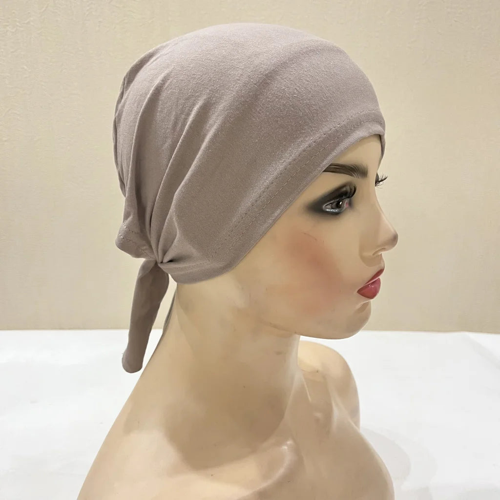 Cotton Tie Back Muslim Turban - Inner Hijab