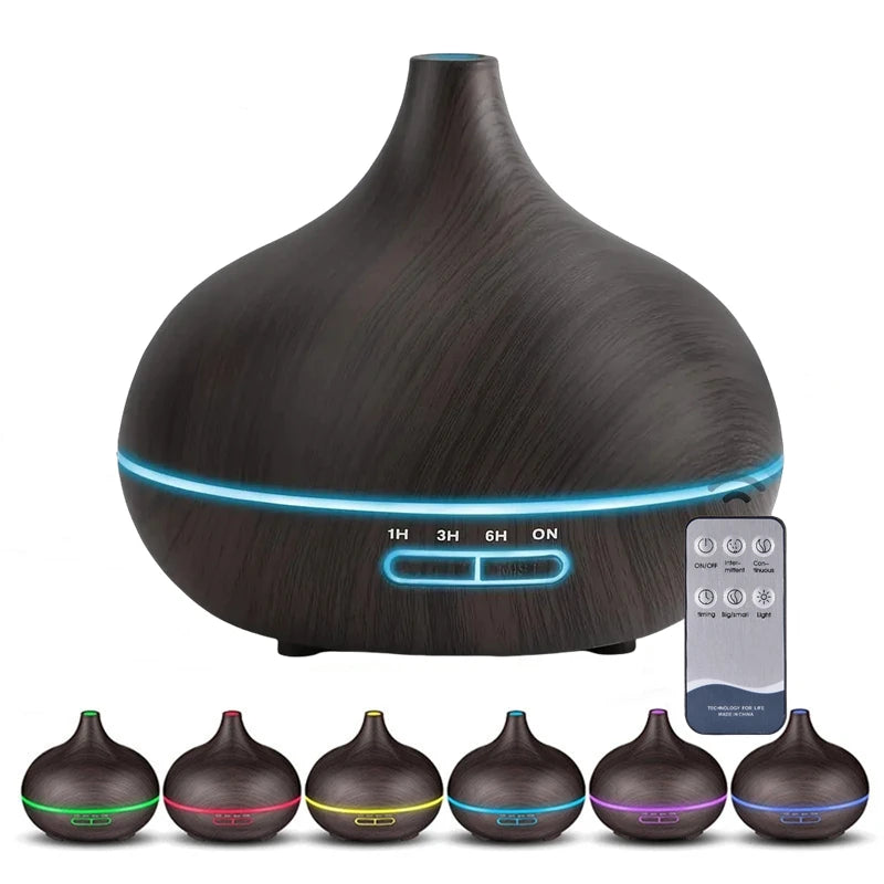 Wood Grain Aroma Diffuser 550ml - USB