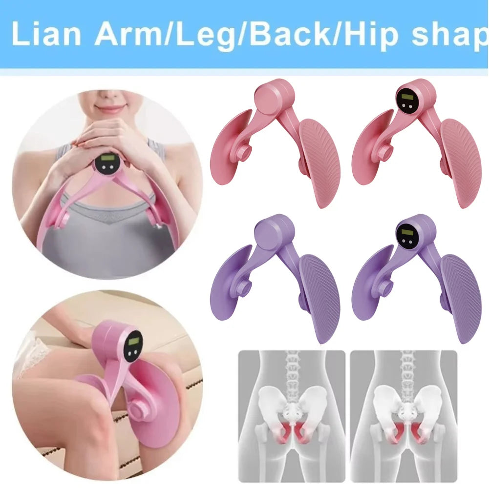 Pelvic Floor Muscle Trainer with Counter Kegel Exerciser Hip and Inner Thigh Exercise Equipment for Hip/Butt/Arm/Leg