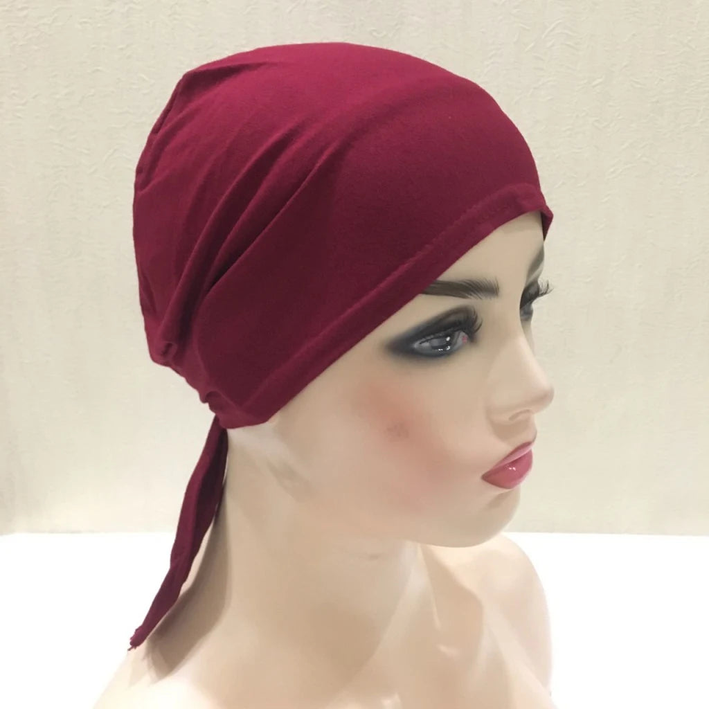 Cotton Tie Back Muslim Turban - Inner Hijab