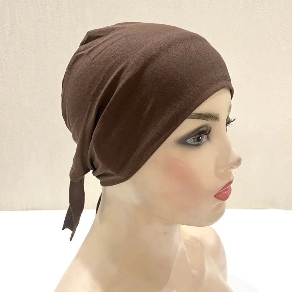 Cotton Tie Back Muslim Turban - Inner Hijab