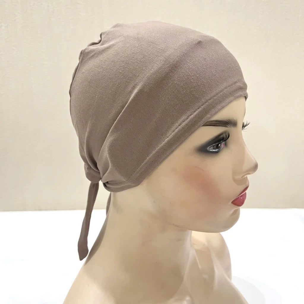 Cotton Tie Back Muslim Turban - Inner Hijab