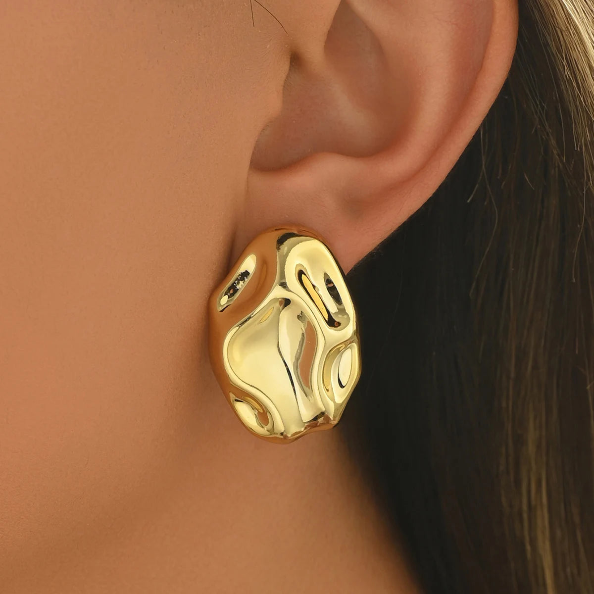 Golden Bloom Luxe Studs