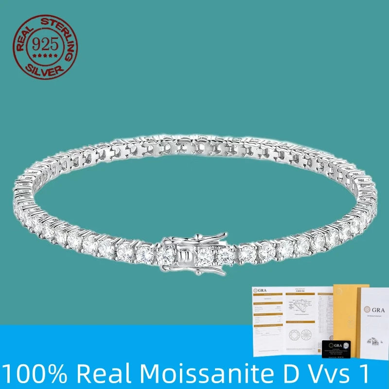 VividVow Moissanite Tennis Bracelet