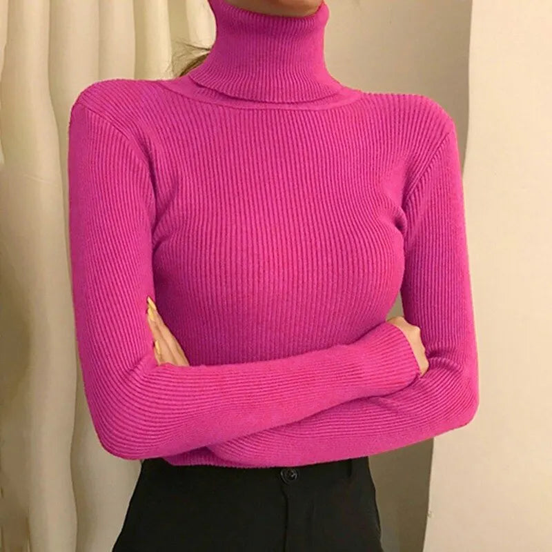 FrostKnit Turtleneck Pullover