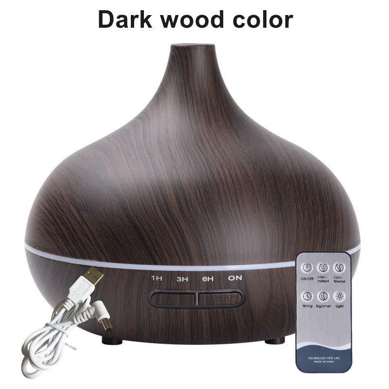 Wood Grain Aroma Diffuser 550ml - USB