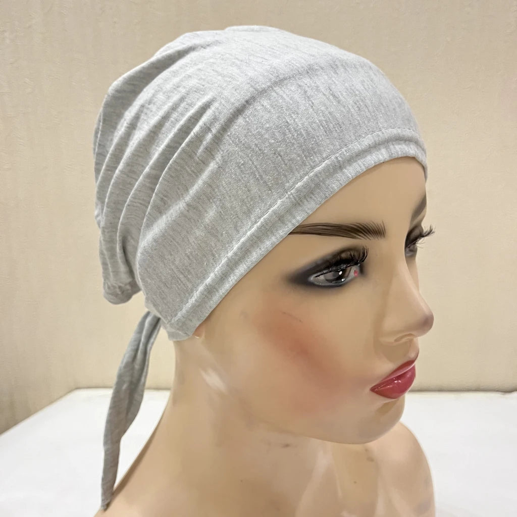Cotton Tie Back Muslim Turban - Inner Hijab