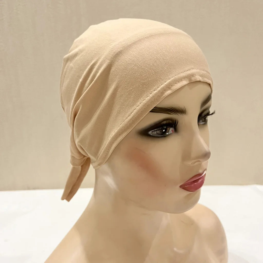 Cotton Tie Back Muslim Turban - Inner Hijab