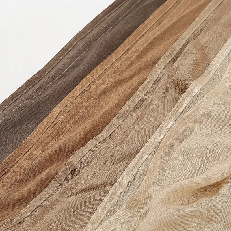 Muslim Chiffon Hijab Scarf - Long Solid Color