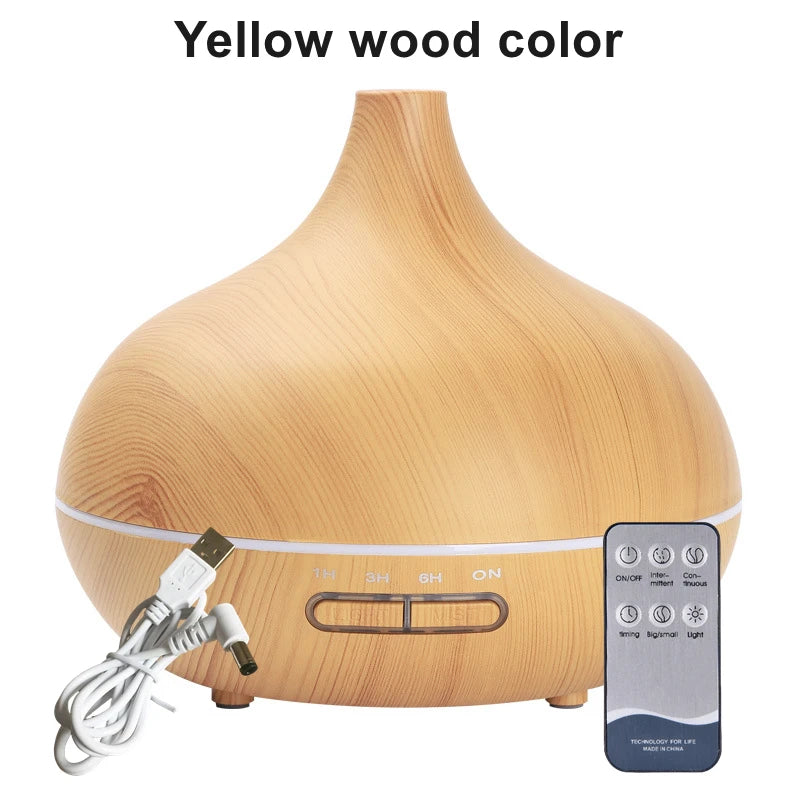 Wood Grain Aroma Diffuser 550ml - USB