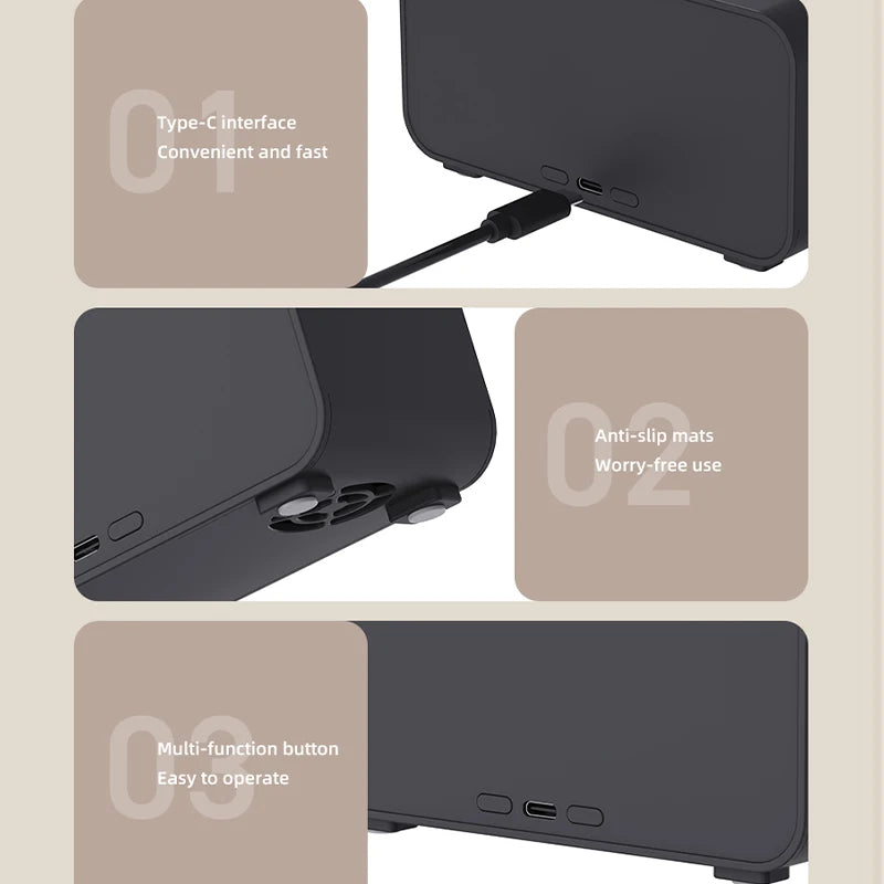 Flame Aroma Diffuser 120mL - 3D Flame Light