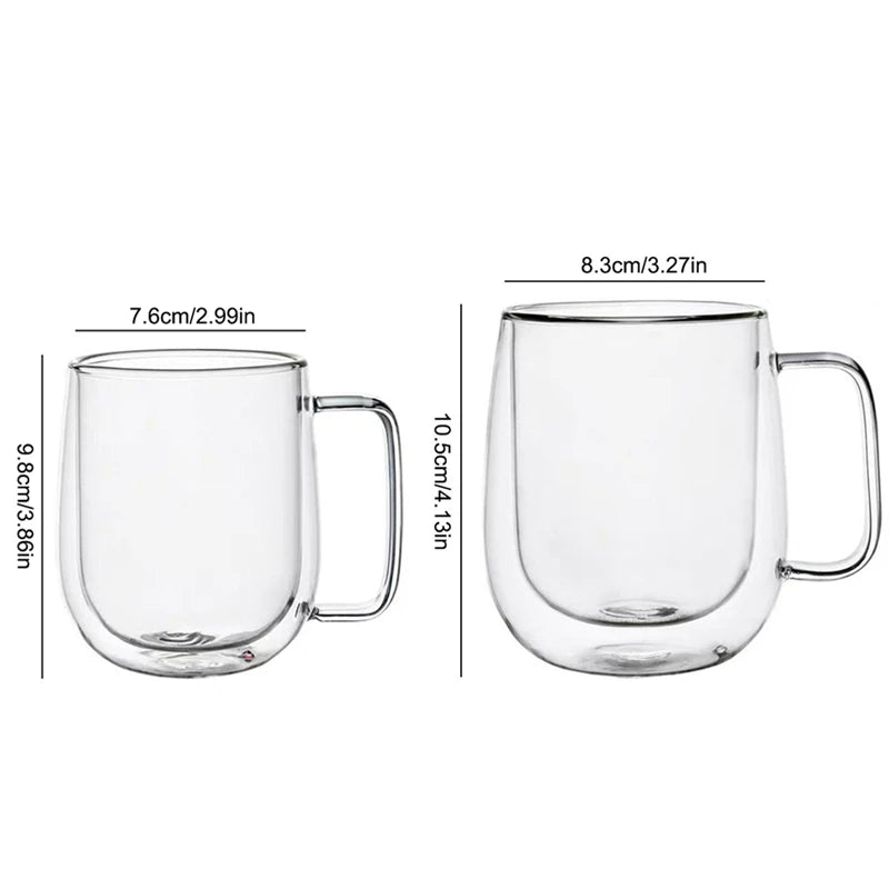 ThermaClear Double Wall Glass Mug