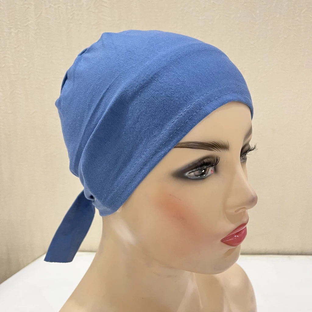 Cotton Tie Back Muslim Turban - Inner Hijab