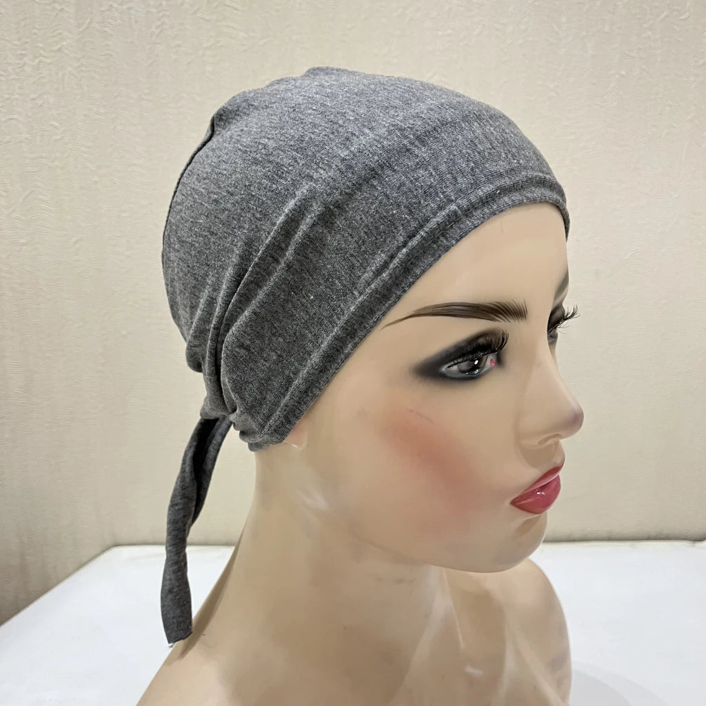 Cotton Tie Back Muslim Turban - Inner Hijab