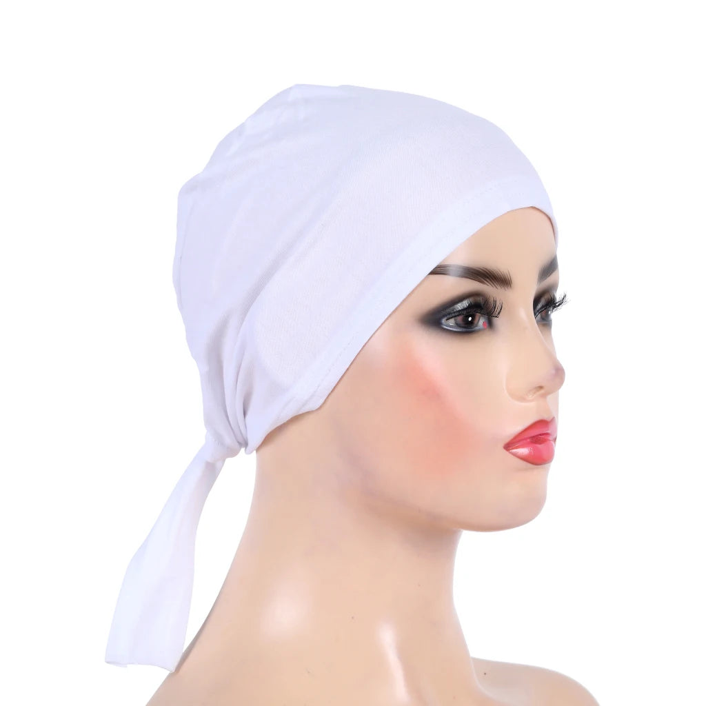 Cotton Tie Back Muslim Turban - Inner Hijab