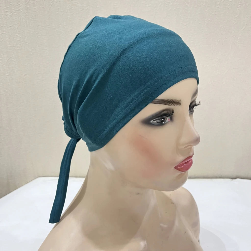 Cotton Tie Back Muslim Turban - Inner Hijab
