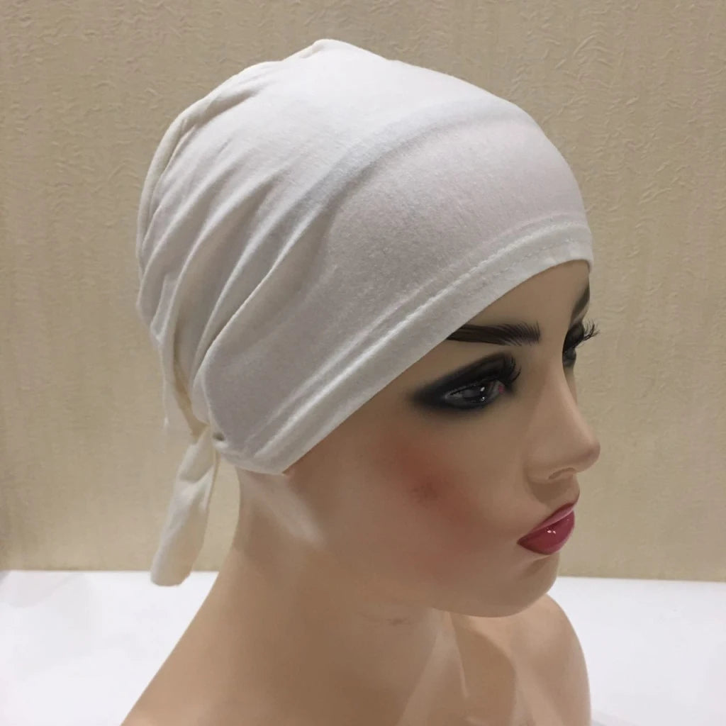 Cotton Tie Back Muslim Turban - Inner Hijab