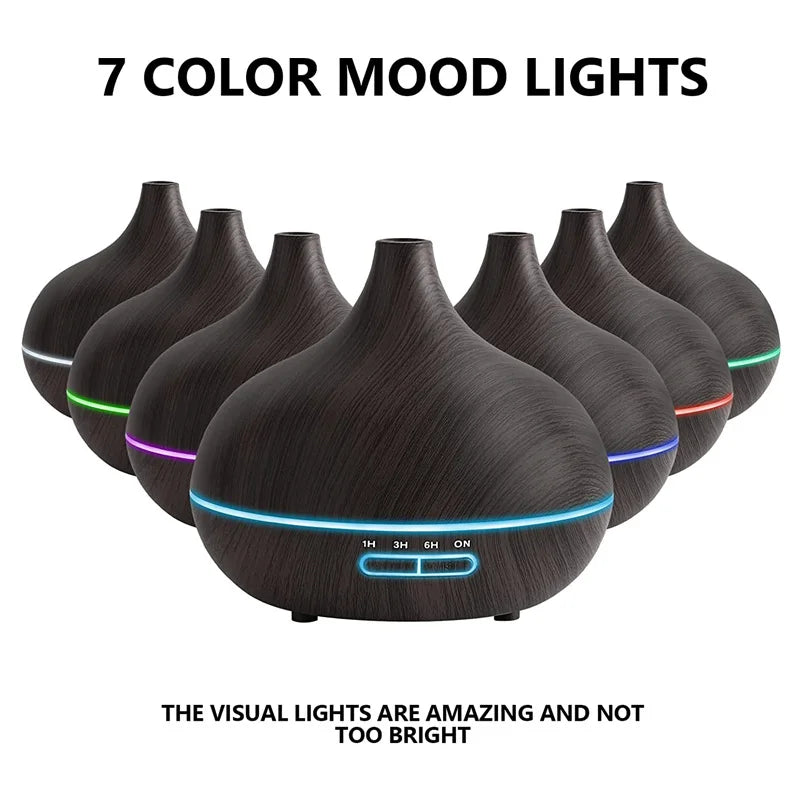 Wood Grain Aroma Diffuser 550ml - USB