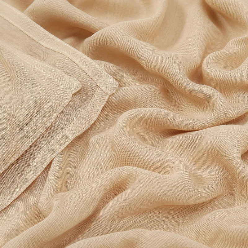 Muslim Chiffon Hijab Scarf - Long Solid Color