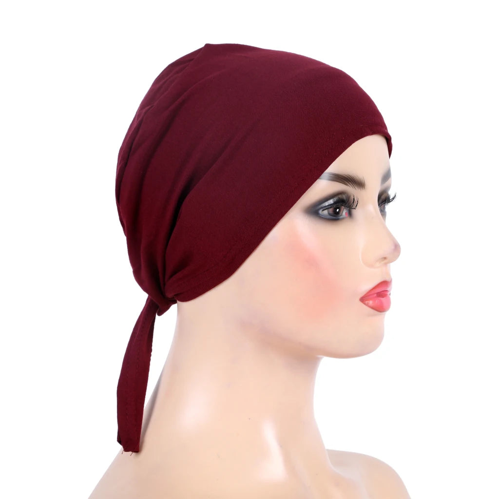 Cotton Tie Back Muslim Turban - Inner Hijab