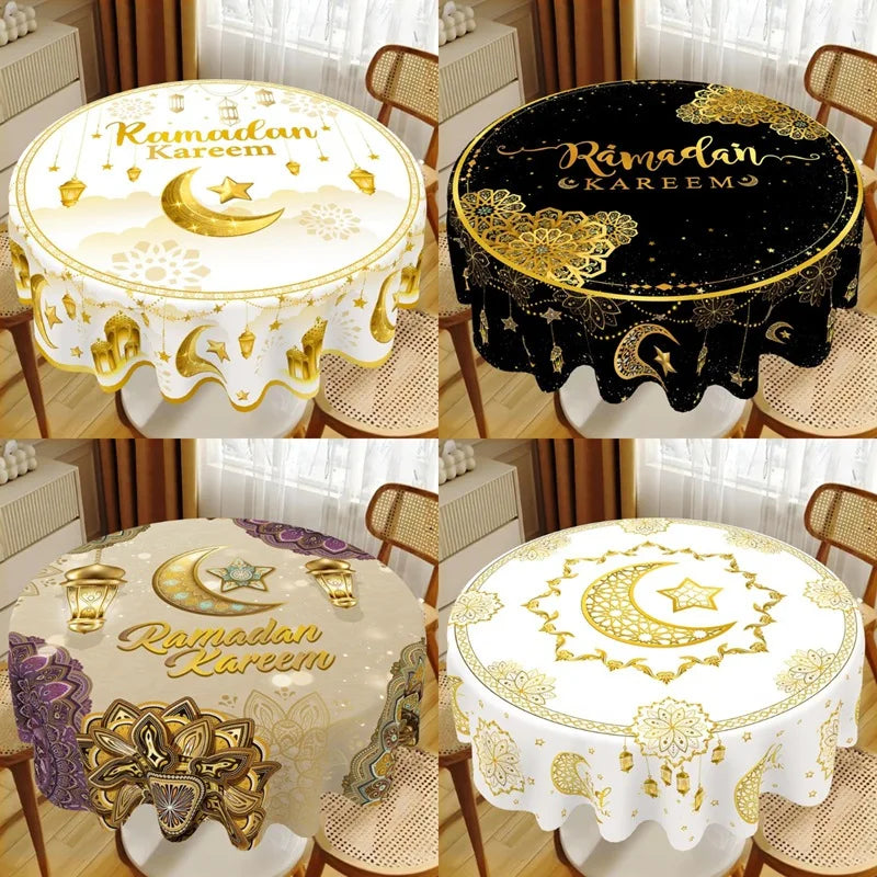 Eid Crescent Round Decor Cover