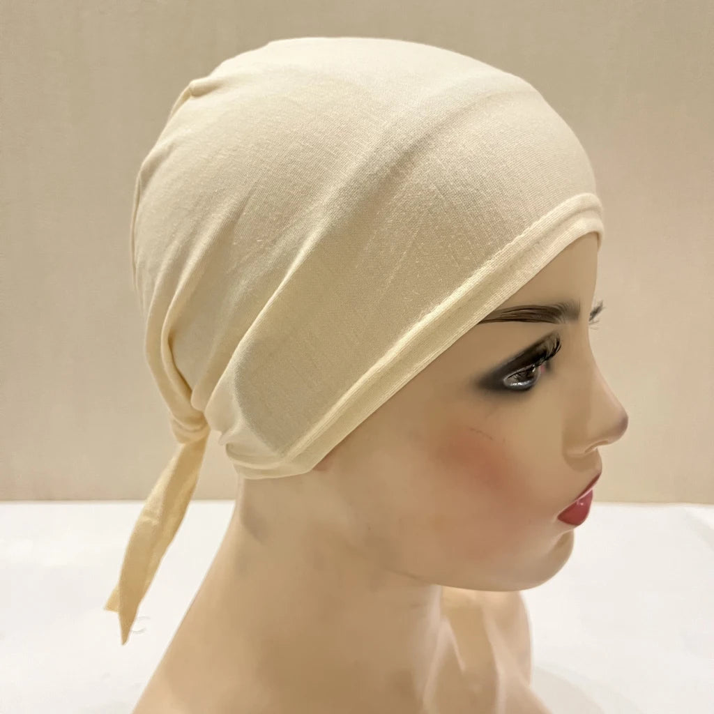Cotton Tie Back Muslim Turban - Inner Hijab