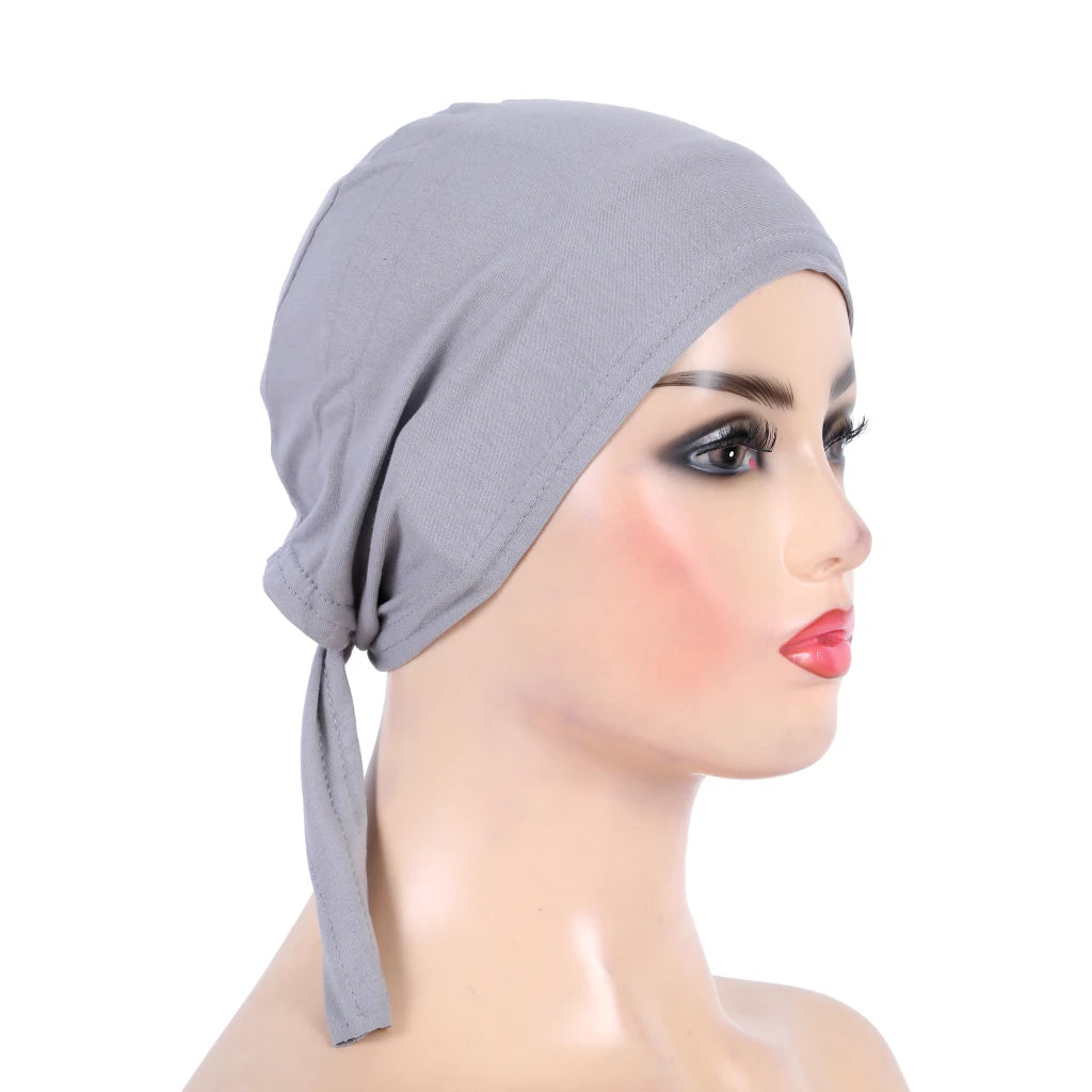 Cotton Tie Back Muslim Turban - Inner Hijab