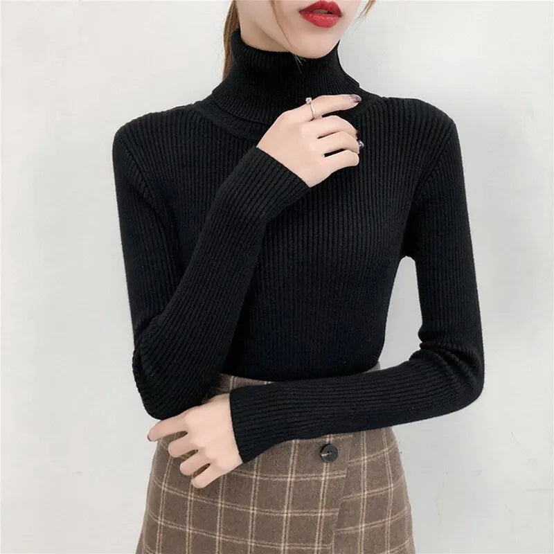 FrostKnit Turtleneck Pullover