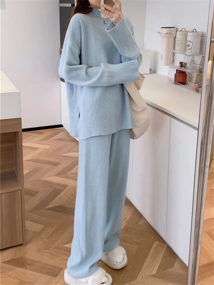 Urban Split Knit Two-Piece Set