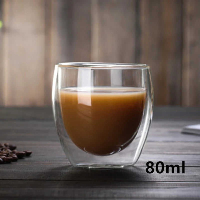 BloomSip Double Wall Glass Mug