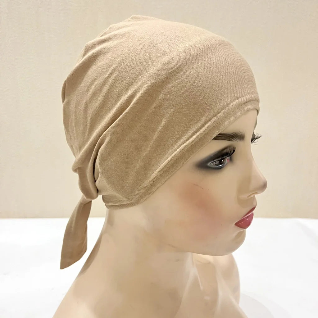 Cotton Tie Back Muslim Turban - Inner Hijab