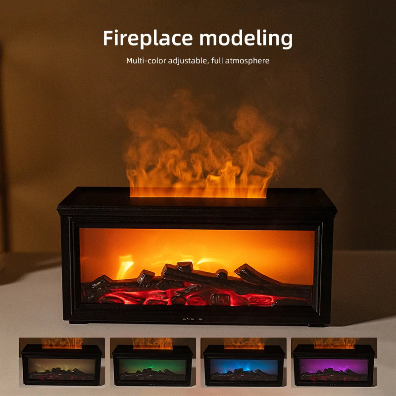 Flame Aromatherapy Diffuser - 7 Color LED