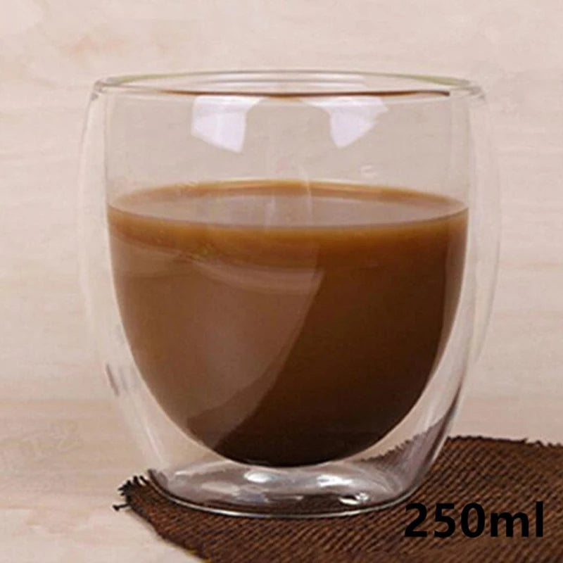BloomSip Double Wall Glass Mug