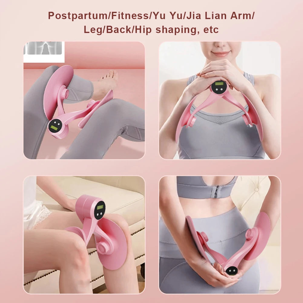 Pelvic Floor Muscle Trainer with Counter Kegel Exerciser Hip and Inner Thigh Exercise Equipment for Hip/Butt/Arm/Leg